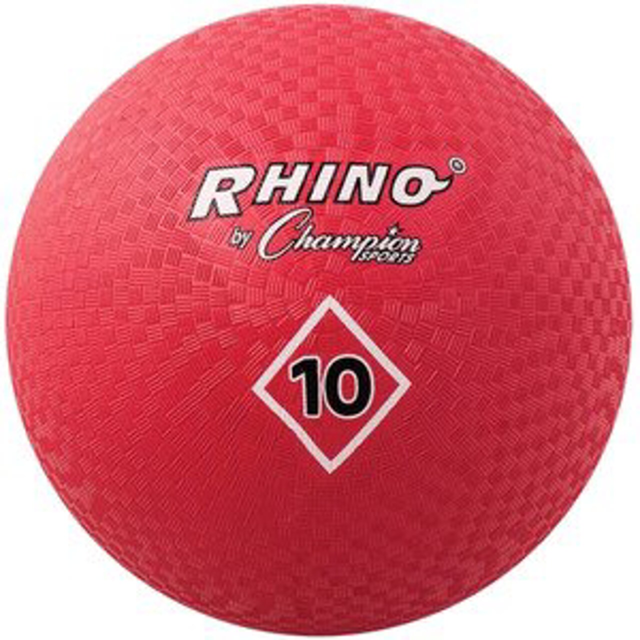 Champion 10" Playground Ball – Red Rubber Kickball for Kids, School Gym & Outdoor Play